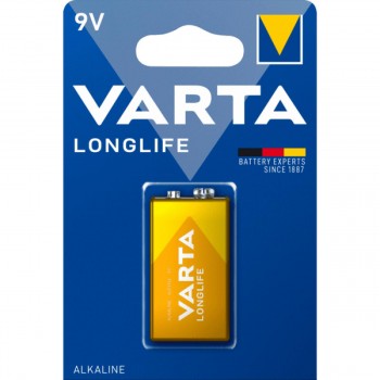 Varta LONGLIFE Battery Alkaline 6LR61 9V 1pc-blister Varta LONGLIFE Battery Alkaline 6LR61 9V 1pc-blister