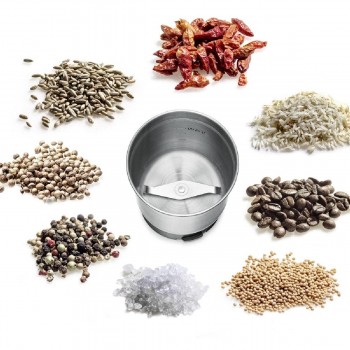 Rommelsbacher EGK 200 Spice Coffee Grinder 200 watt 70gr stainless steel silver Rommelsbacher EGK 200 Spice Coffee Grinder 200 watt 70gr stainless steel silver