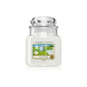 Yankee Candle Clean Cotton Αρωματικό Κερί 411gr