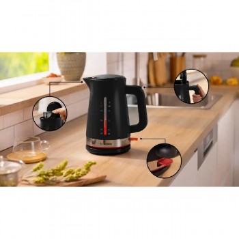 Bosch TWK4M223 MyMoment Βραστήρας 1.7lt 2400 watt black Bosch TWK4M223 MyMoment Βραστήρας 1.7lt 2400 watt black