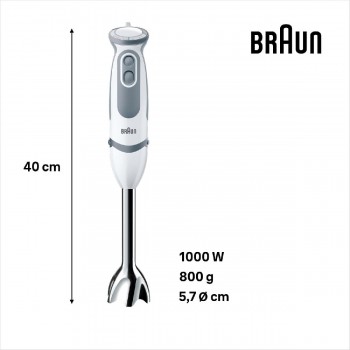 Braun MultiQuick 5 Vario MQ5220WH Ραβδομπλέντερ  1000 watt white Braun MultiQuick 5 Vario MQ5220WH Ραβδομπλέντερ  1000 watt white