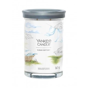 Yankee Candle Signature Clean Cotton Αρωματικό Κερί 567gr