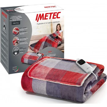 Imetec Adapto Velvet Tartan Ημίδιπλη Ηλεκτρική Κουβέρτα με θήκες για χέρια και πόδια 150 watt 150x110εκ.(16777) Imetec Adapto Velvet Tartan Ημίδιπλη Ηλεκτρική Κουβέρτα με θήκες για χέρια και πόδια 150 watt 150x110εκ.(16777)