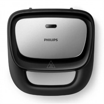 Philips HD2350/80 Τοστιέρα με 3 σετ πλάκες για 2 τοστ 750 watt black inox Philips HD2350/80 Τοστιέρα με 3 σετ πλάκες για 2 τοστ 750 watt black inox