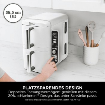 Ninja SL400EUWH Double Stack XL 9.5lt Double Basket  2470 watt Air Fryer white Ninja SL400EUWH Double Stack XL 9.5lt Double Basket  2470 watt Air Fryer white