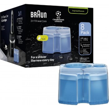 Braun 3-in-1 CCR 8 ShaverCare cleaning cartridges pack of 8 Braun 3-in-1 CCR 8 ShaverCare cleaning cartridges pack of 8