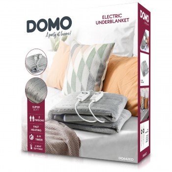 Domo DO642ED Διπλό Ηλεκτρικό Υπόστρωμα 200 watt 160x140 cm gray Domo DO642ED Διπλό Ηλεκτρικό Υπόστρωμα 200 watt 160x140 cm gray