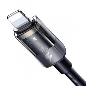 Mcdodo CA-3140 Auto Power Off USB-A to Lightning Transparent Data Cable 1.2m black Mcdodo CA-3140 Auto Power Off USB-A to Lightning Transparent Data Cable 1.2m black