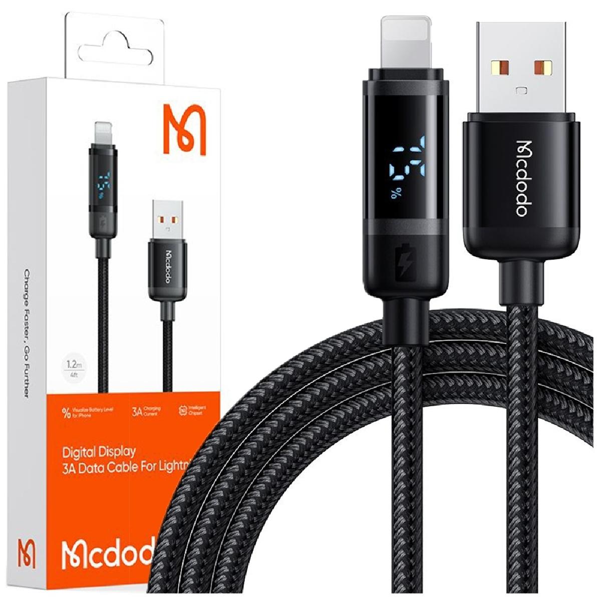 Mcdodo CA-5000 Digital Display USB-A to Lightning Data Cable 1.2m
black Mcdodo CA-5000 Digital Display USB-A to Lightning Data Cable 1.2m
black