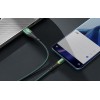 Mcdodo CA-7961 USB-A to Type-C Data Cable with Switching LED 1m green