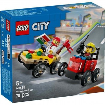 LEGO® City Pizza vs. Fire Truck Race Car (60458) LEGO® City Pizza vs. Fire Truck Race Car (60458)