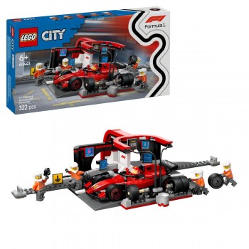 LEGO®  City F1 Pit Stop & Pit Crew With Ferrari Car (60443) LEGO®  City F1 Pit Stop & Pit Crew With Ferrari Car (60443)
