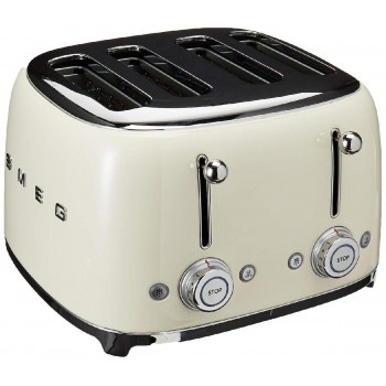 Smeg TSF03CREU Φρυγανιέρα 4 Θέσεων 2000 watt creme Smeg TSF03CREU Φρυγανιέρα 4 Θέσεων 2000 watt creme