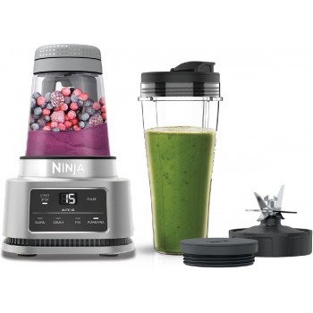 NINJA CB100EU Blender Foodi 2-in-1 2in1 Power Nutri Mixer,1100 watt 0.7lt Black