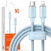 Mcdodo CA-3661 Type-C to Lightning Transparent Data Cable  1.2m blue