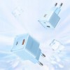 Mcdodo CH-4152 33 watt USB-A +USB-C GAN PD Fast Charger (EU) blue