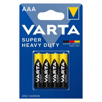 Varta Super Heavy Duty Battery Micro AAA  1.5V 4-pack Varta Super Heavy Duty Battery Micro AAA  1.5V 4-pack