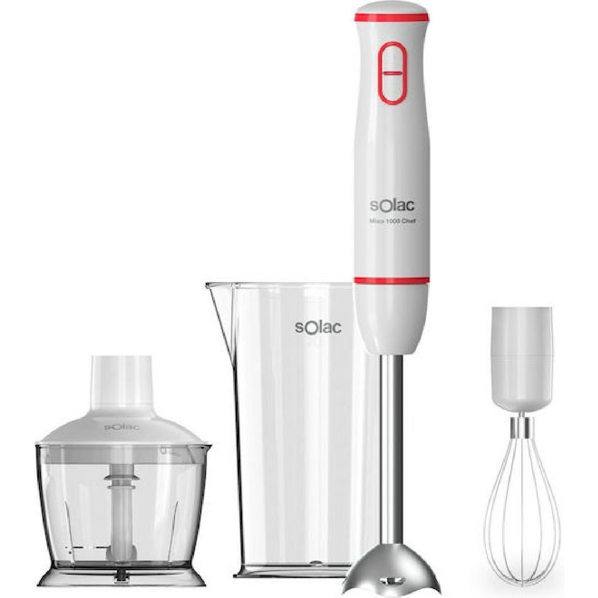 Solac BA5614 Mixo 1000 Chef set Ραβδομπλέντερ 1000 watt white
