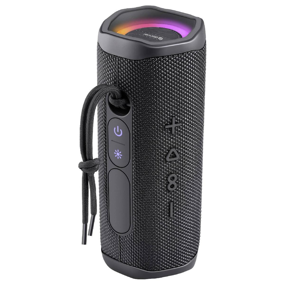 Denver BTV-223B BT bluetooth speaker with color led light black