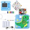 Denver KPC-1363BU kids print camera with funny silicone cover and thermal print function blue
