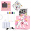 Denver KPC-1363RO kids print camera with funny silicone cover and thermal print function rose