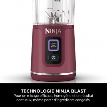 NINJA BC151EUCR Portable USB-C Rechargeable Wireless Blender 530ml red NINJA BC151EUCR Portable USB-C Rechargeable Wireless Blender 530ml red