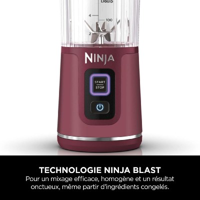 NINJA BC151EUCR Portable USB-C Rechargeable Wireless Blender 530ml red NINJA BC151EUCR Portable USB-C Rechargeable Wireless Blender 530ml red
