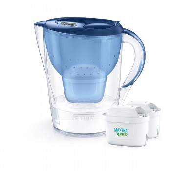 Brita Marella XL Κανάτα Σερβιρίσματος με 2 Φίλτρα 3.5lt , Blue  (136222) Brita Marella XL Κανάτα Σερβιρίσματος με 2 Φίλτρα 3.5lt , Blue  (136222)