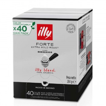 Illy Ταμπλέτες Espresso ESE Forte extra bold roast Maxi Pack 40 τεμάχια Illy Ταμπλέτες Espresso ESE Forte extra bold roast Maxi Pack 40 τεμάχια