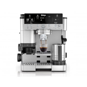Ninja ES601EU Luxe Premier 3-in-1 Coffee Maker, Espresso Machine  with Built-in Bean Grinder & Milk Frother silver