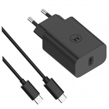 Motorola SJMC332 TurboPower charger 33 watt USB-A to USB-C with cable black