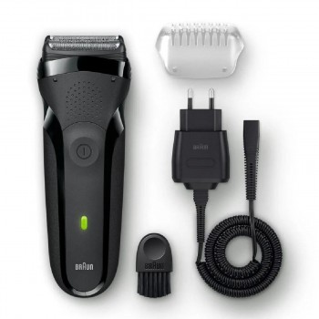 Braun Series 3 300s Ξυριστική Μηχανή Προσώπου Επαναφορτιζόμενη black