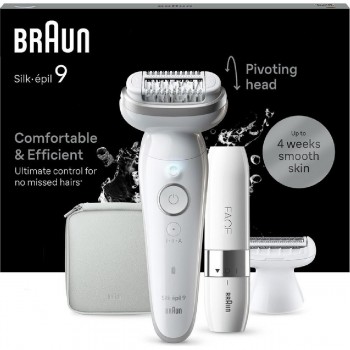 Braun Silk-epil 9 9-341 SensoSmart Epilator White Braun Silk-epil 9 9-341 SensoSmart Epilator White