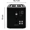 Krups KH6418 Toaster Smartn Light 2 φρυγανιέρα 2 θέσεων with Digital Display black