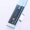 Mcdodo CA-3422 USB-A to Type-C 6A 90 Degree Transparent Data Cable with LED 1.2m blue