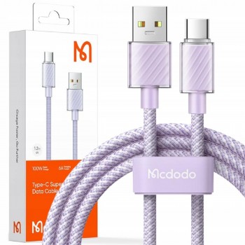 Mcdodo CA-3652 USB-A to Type-C 6Α Charging Cable 1,2m purple