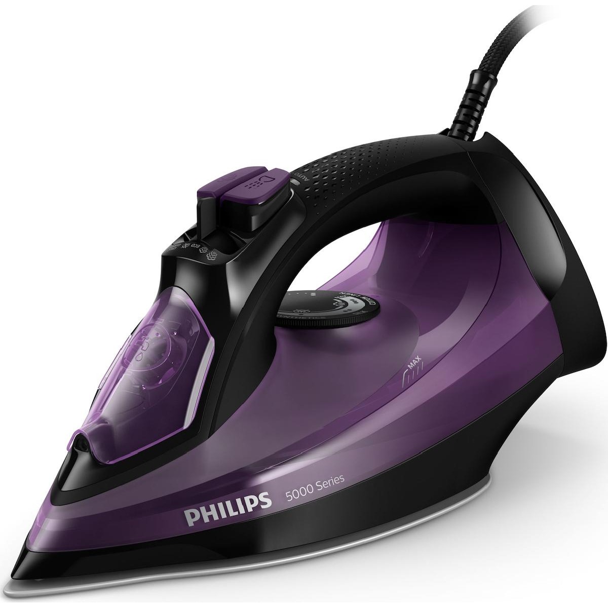 Philips DST5030/80 Steam iron 2400 watt purple Black