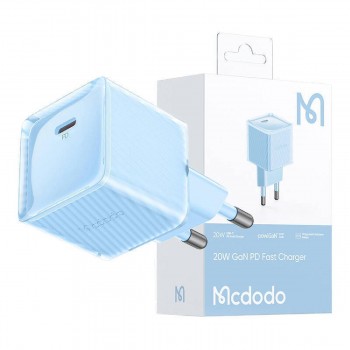 Mcdodo CH-3772 20 watt USB-C GAN PD Fast Charger (EU) blue