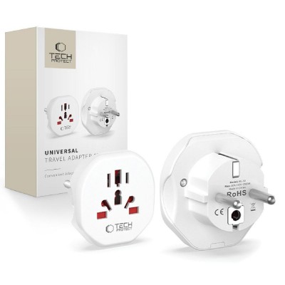 Tech-Protect WL-09 universal travel adaptor EU white
