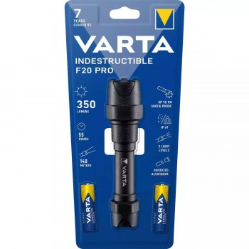 Varta Indestructible Light F20 Pro Φακός LED 350lm (18711101421) Varta Indestructible Light F20 Pro Φακός LED 350lm (18711101421)