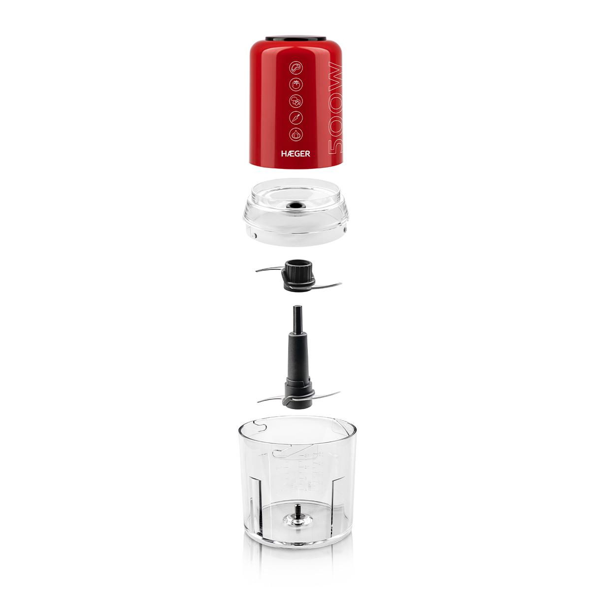 Haeger Chop Master CH-50W.009A πολυκόπτης 500 watt 500ml red