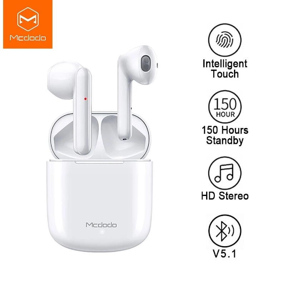 Mcdodo HP-5300 Earbud Bluetooth 5.1 TWS White