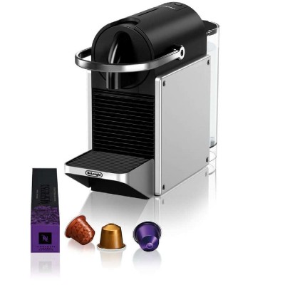 DeLonghi EN127.S Pixie Καφετιέρα για Κάψουλες Nespresso Πίεσης 19bar silver