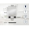 Soehnle Page Profi 200 Ψηφιακή Ζυγαριά Κουζίνας 1gr/15kg  stainless steel  (61509)