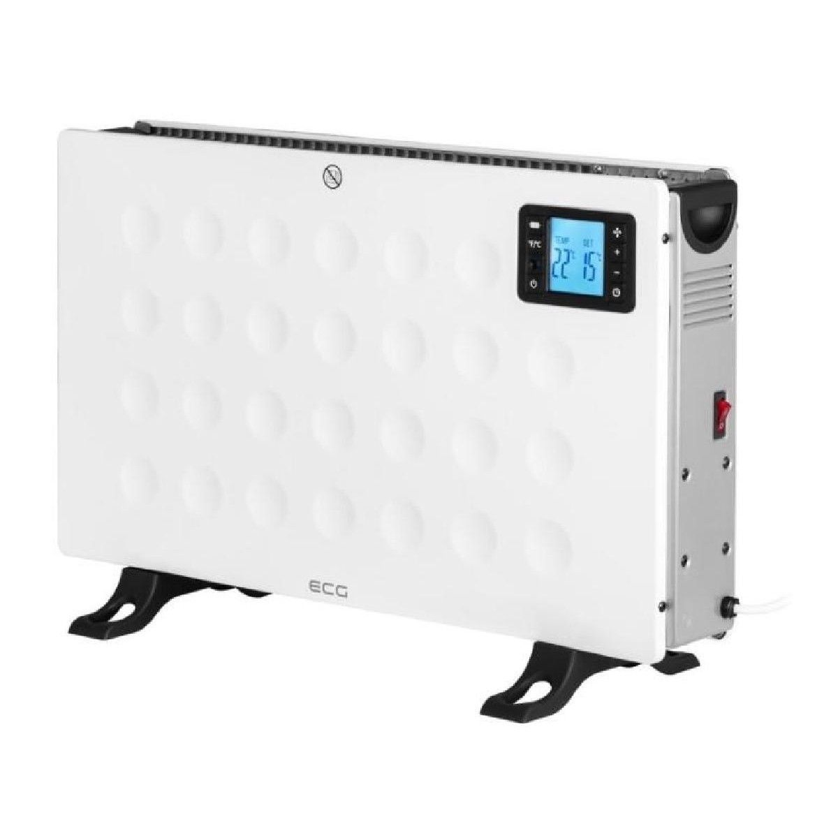 ECG TK2080DR Θερμοπομπός Δαπέδου 2000 watt white