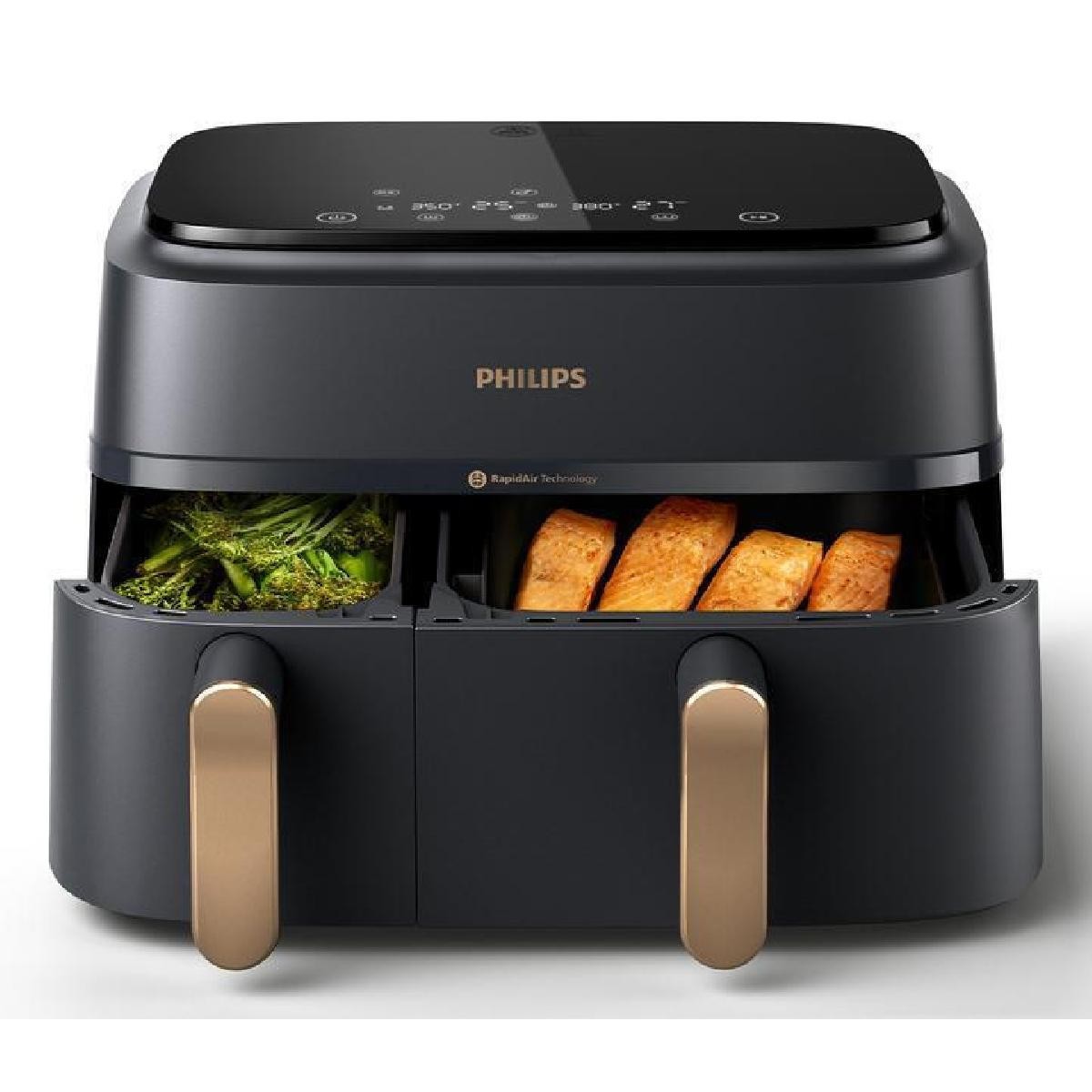 Philips NA352/00 Airfryer XL dual basket 9 lt Black