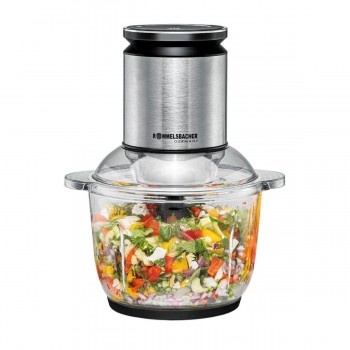 Rommelsbacher MZ 600 Multi Food Chopper 600 watt 2 lt 2XL stainless steel black