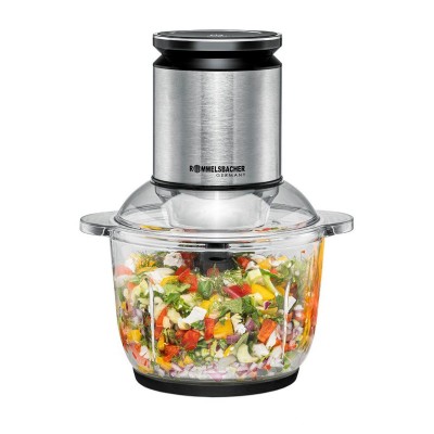 Rommelsbacher MZ 600 Multi Food Chopper 600 watt 2 lt 2XL stainless steel black