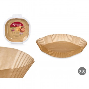 Kinvara set 50 pieces paper for airfryer 5-7 lt square large