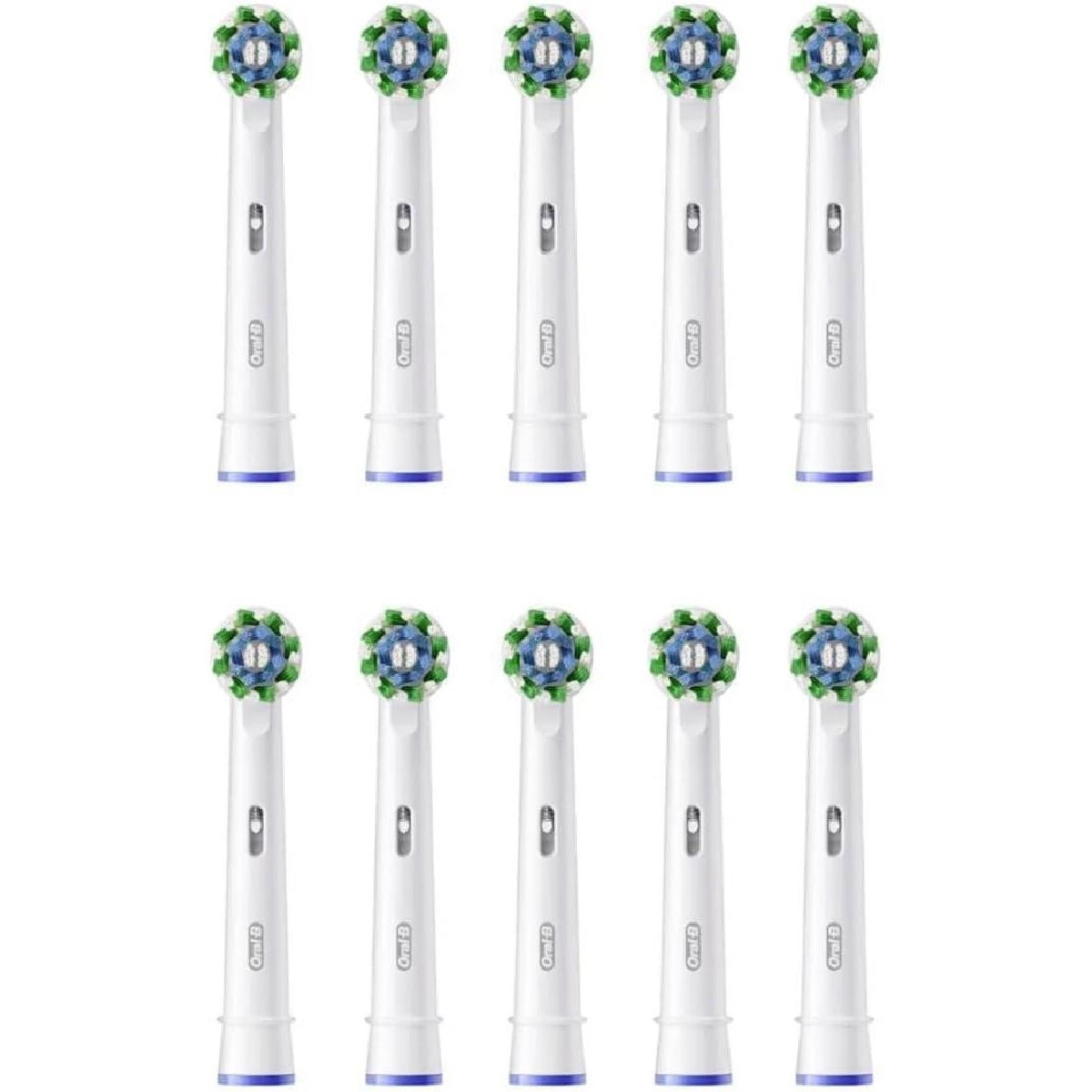Oral-B Pro CrossAction Ανταλλακτικές Κεφαλές για Οδοντόβουρτσα 10 pcs white (860595)
